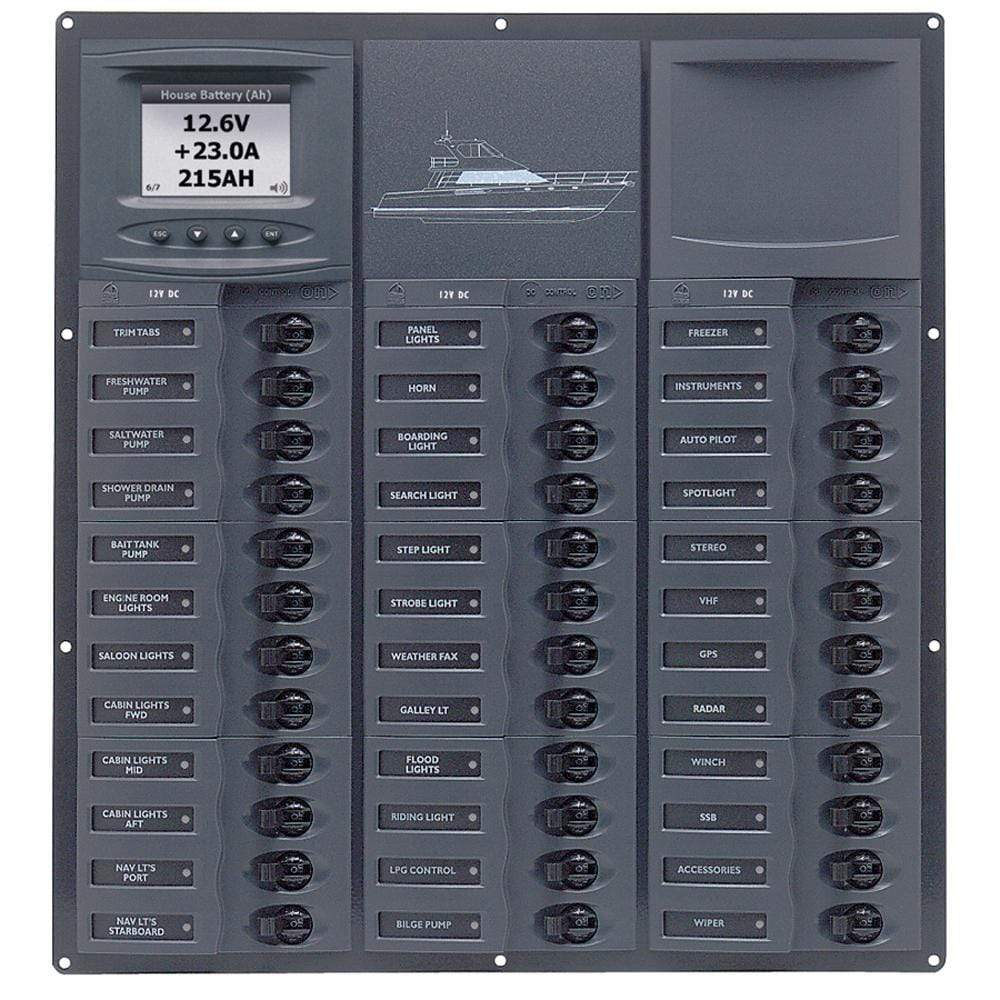 BEP Marine Qualifies for Free Shipping BEP Cruiser Series DC Circuit Breaker Panel with Digital #NC36L-DCSM