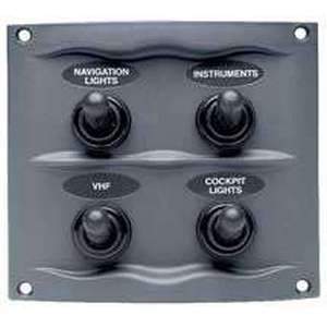 BEP Marine Qualifies for Free Shipping BEP Switch Panel Splash Proof 4-Way #900-4WP