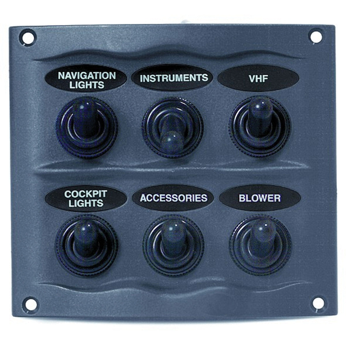 BEP Marine Qualifies for Free Shipping BEP Switch Panel Splash Proof 6-Way #900-6WP