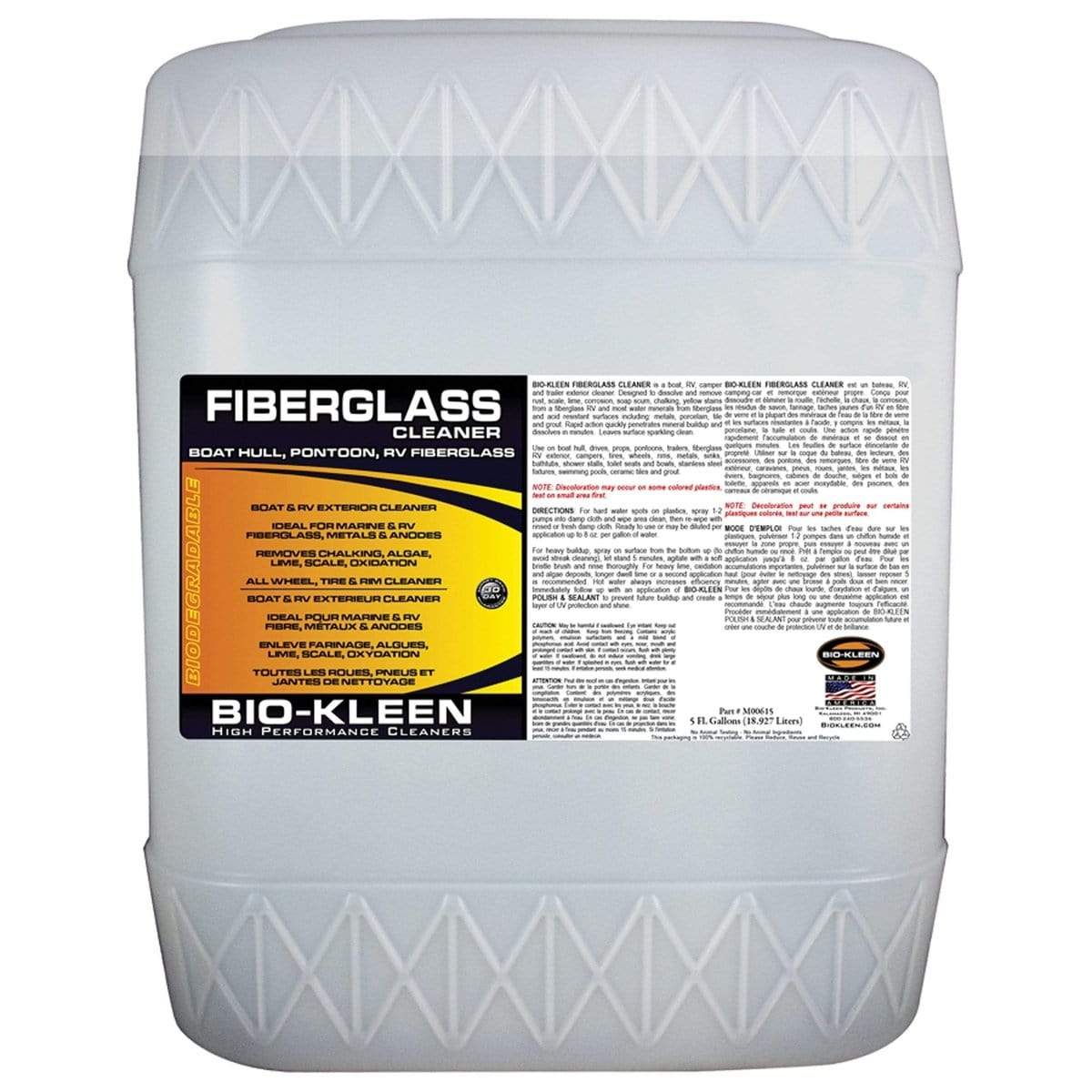 Biokleen Not Qualified for Free Shipping Biokleen Fiberglass Hull and RV Cleaner 5-Gallon #M00615