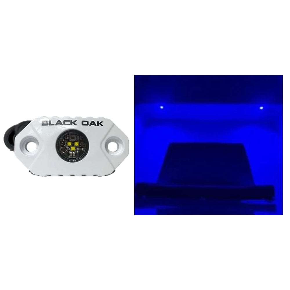 Black Oak LED Qualifies for Free Shipping Black Oak Marine Accent Light Blue LED White Housing #MAL-B