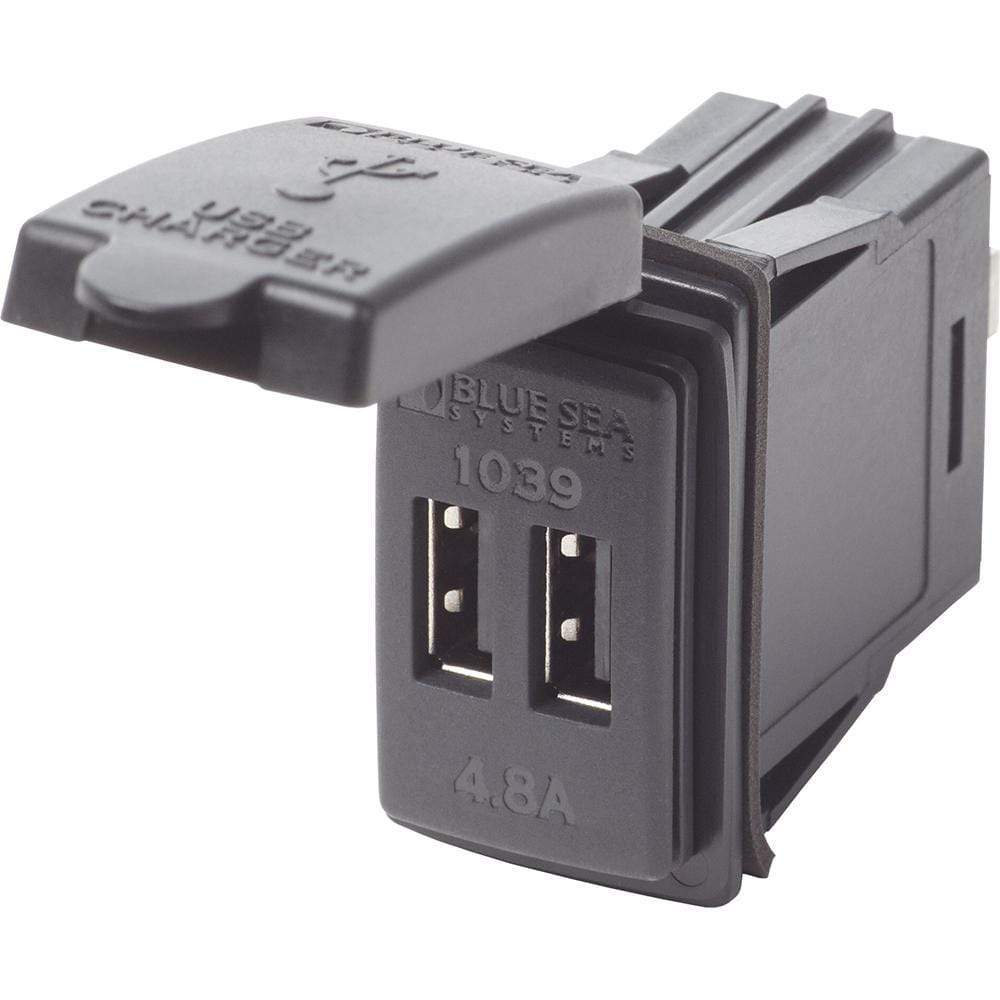Blue Sea System Qualifies for Free Shipping Blue Sea 12/24v Dual USB Charger Contura Mount #1039