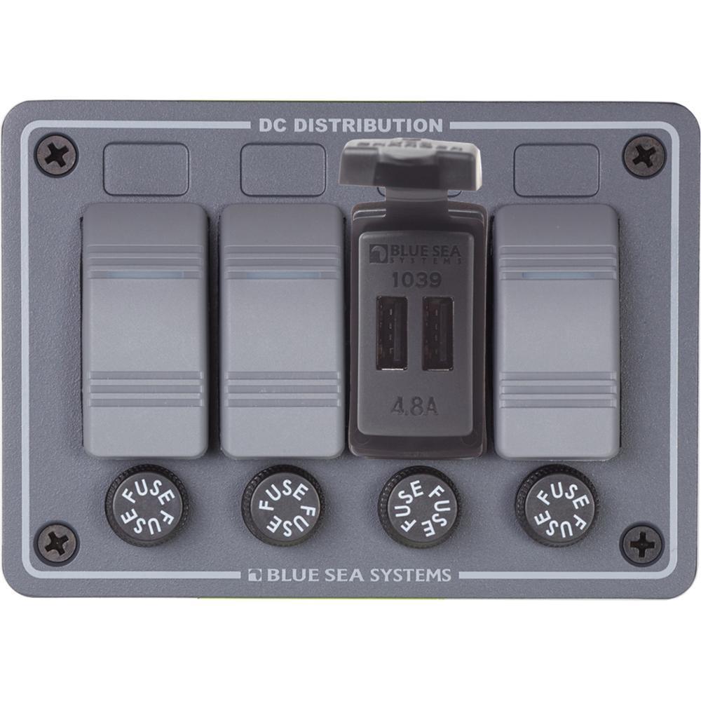 Blue Sea System Qualifies for Free Shipping Blue Sea 12/24v Dual USB Charger Contura Mount #1039