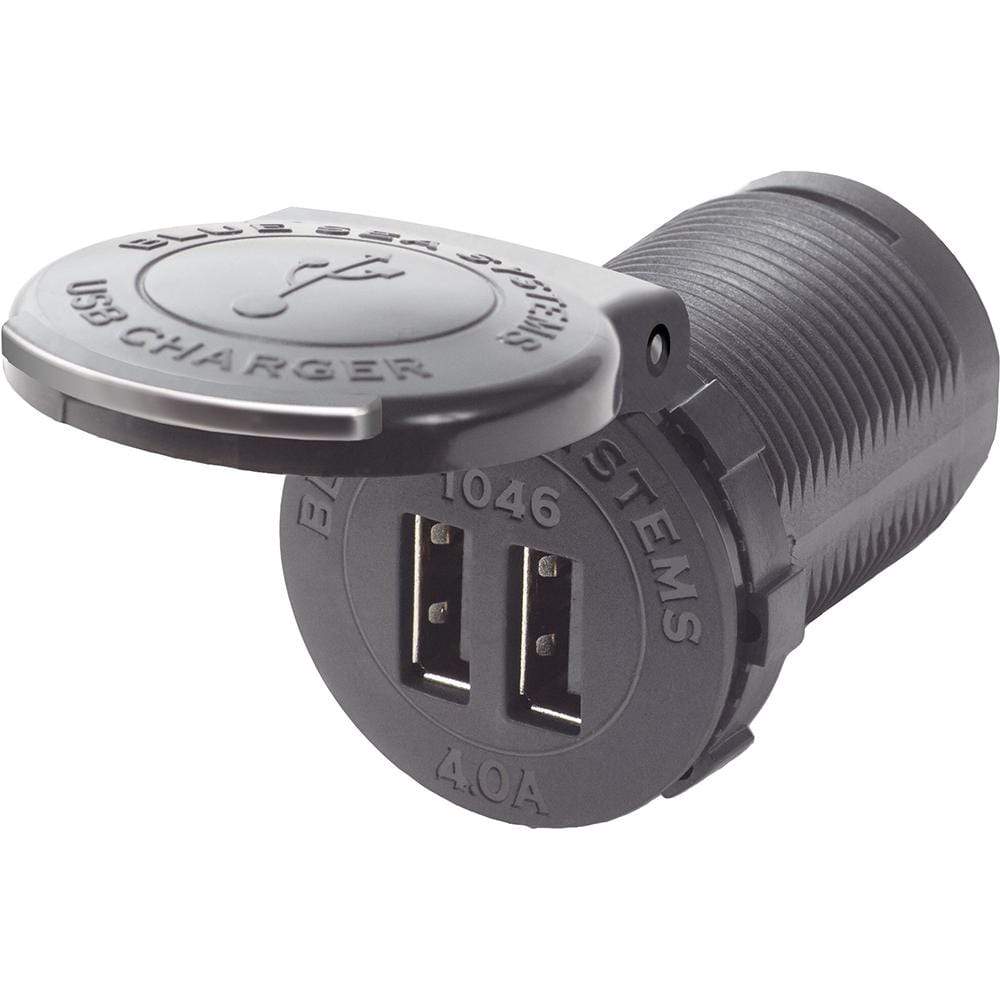 Blue Sea System Qualifies for Free Shipping Blue Sea 48v Dual USB Charger Socket Mount #1046
