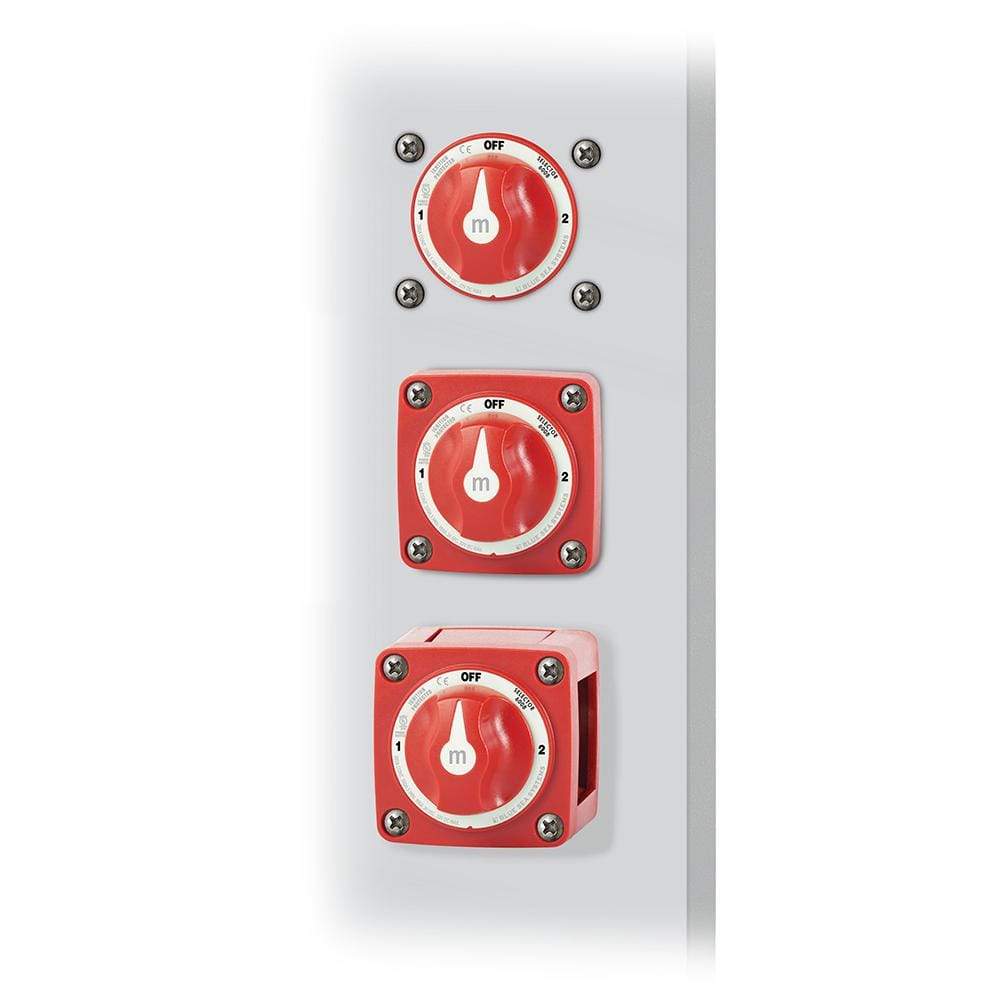 Blue Sea System Qualifies for Free Shipping Blue Sea M-Series Battery Switch 3-Position Red #6008