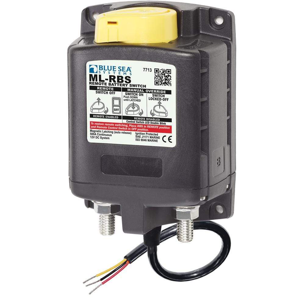 Blue Sea System Qualifies for Free Shipping Blue Sea ML-RBS Remote Battery Switch with Manual Control 12v #7713