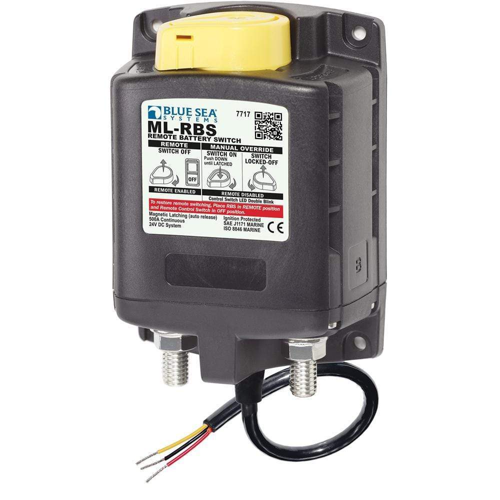 Blue Sea System Qualifies for Free Shipping Blue Sea ML-RBS Remote Battery Switch with Manual Control 12v #7717