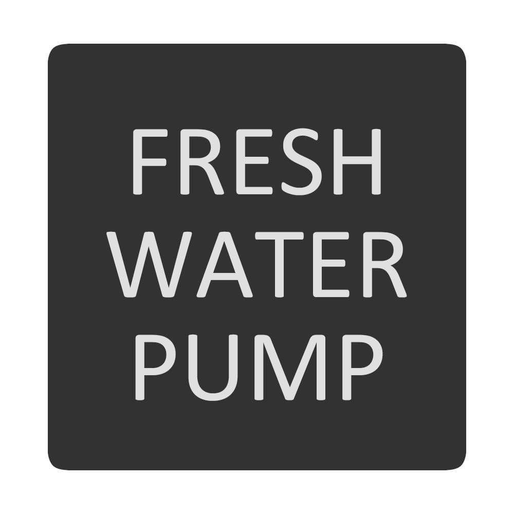 Blue Sea System Qualifies for Free Shipping Blue Sea Square Format Fresh Water Pump Label #6520-0200