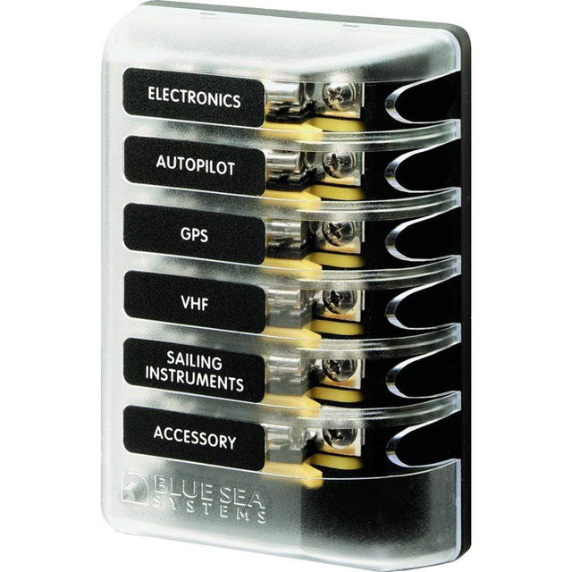 Blue Sea System Qualifies for Free Shipping Blue Sea ST Glass Fuse Block Withoutut Negative Bus #5018