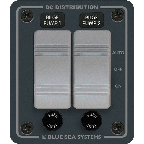 Blue Sea System Qualifies for Free Shipping Blue Sea Water-Resistant Bilge Panel 2 Contura Switches #8664