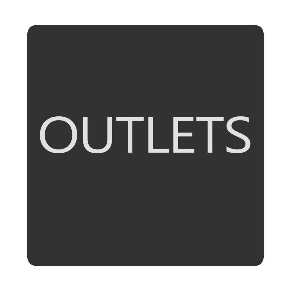 Blue Square Format Outlets Label #6520-0333