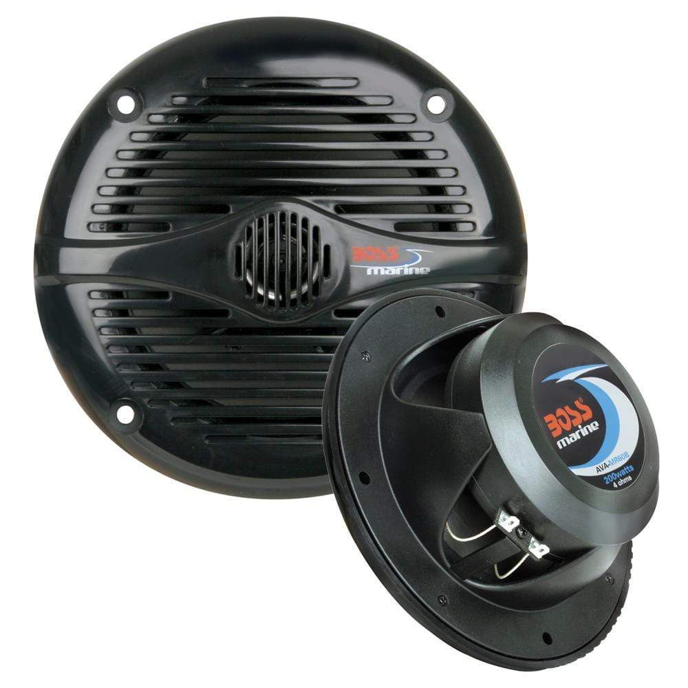 Boss Audio Qualifies for Free Shipping Boss Audio 5.25" Round Black Marine Speakers #MR50B