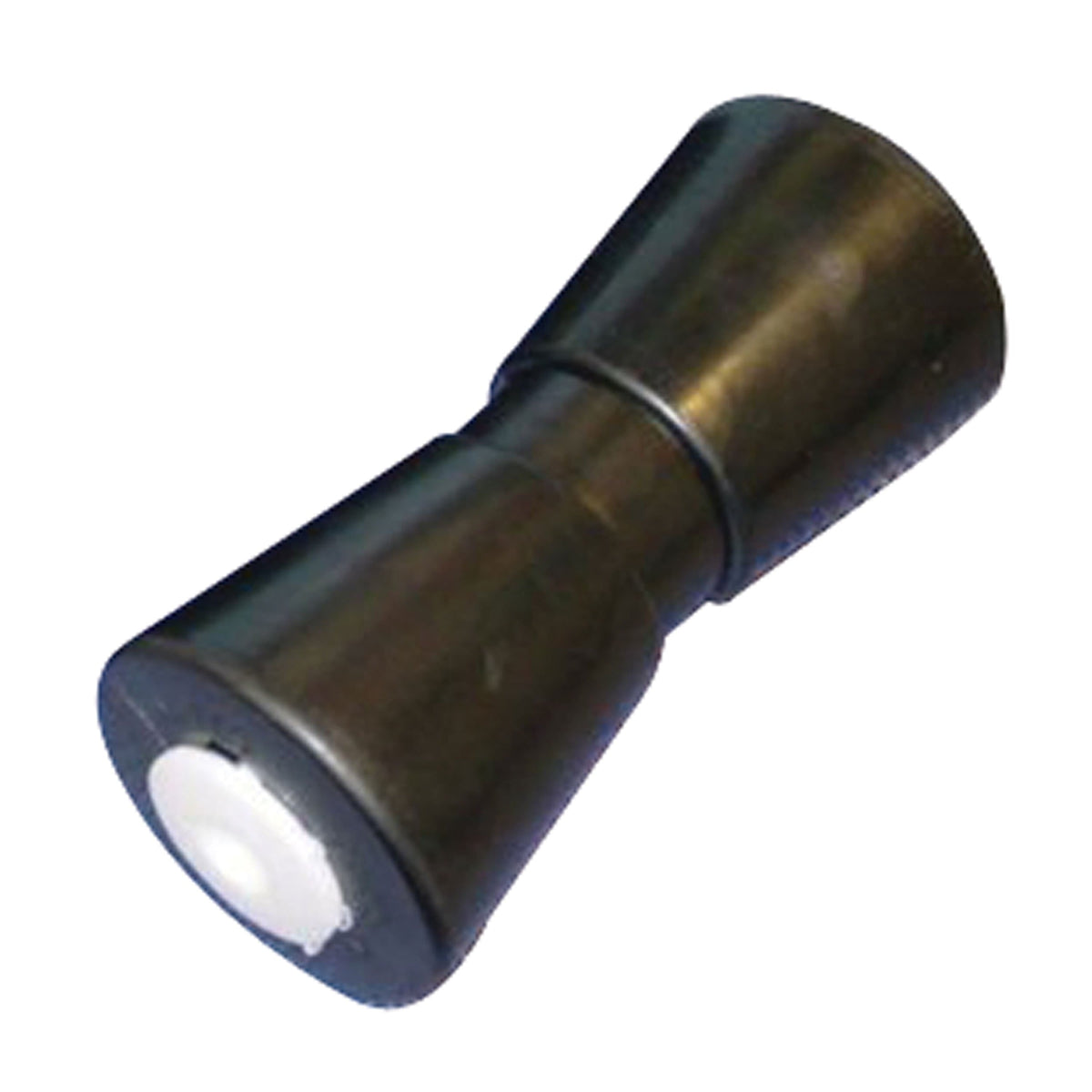 C.H. Yates Black Rubber Heavy-Duty V Keel Roller 8" 0.625" #8000