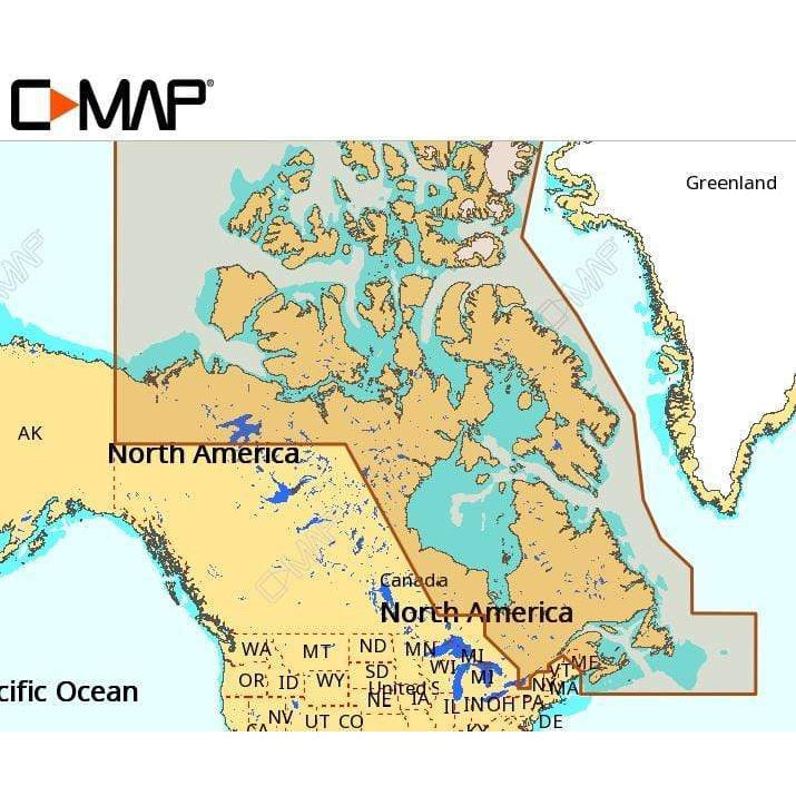 C-MAP USA Not Qualified for Free Shipping C-MAP M-NA-D021 4D Max Plus #M-NA-D021-4D4D