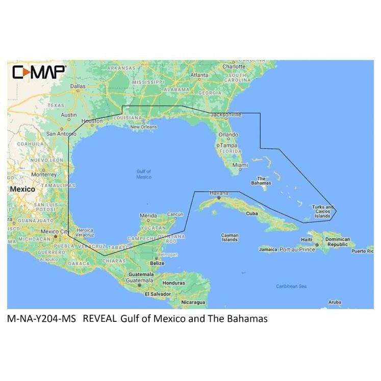 C-MAP USA Qualifies for Free Shipping C-MAP Reveal Coastal Gulf of Mexico and Bahamas #M-NA-Y204-MS