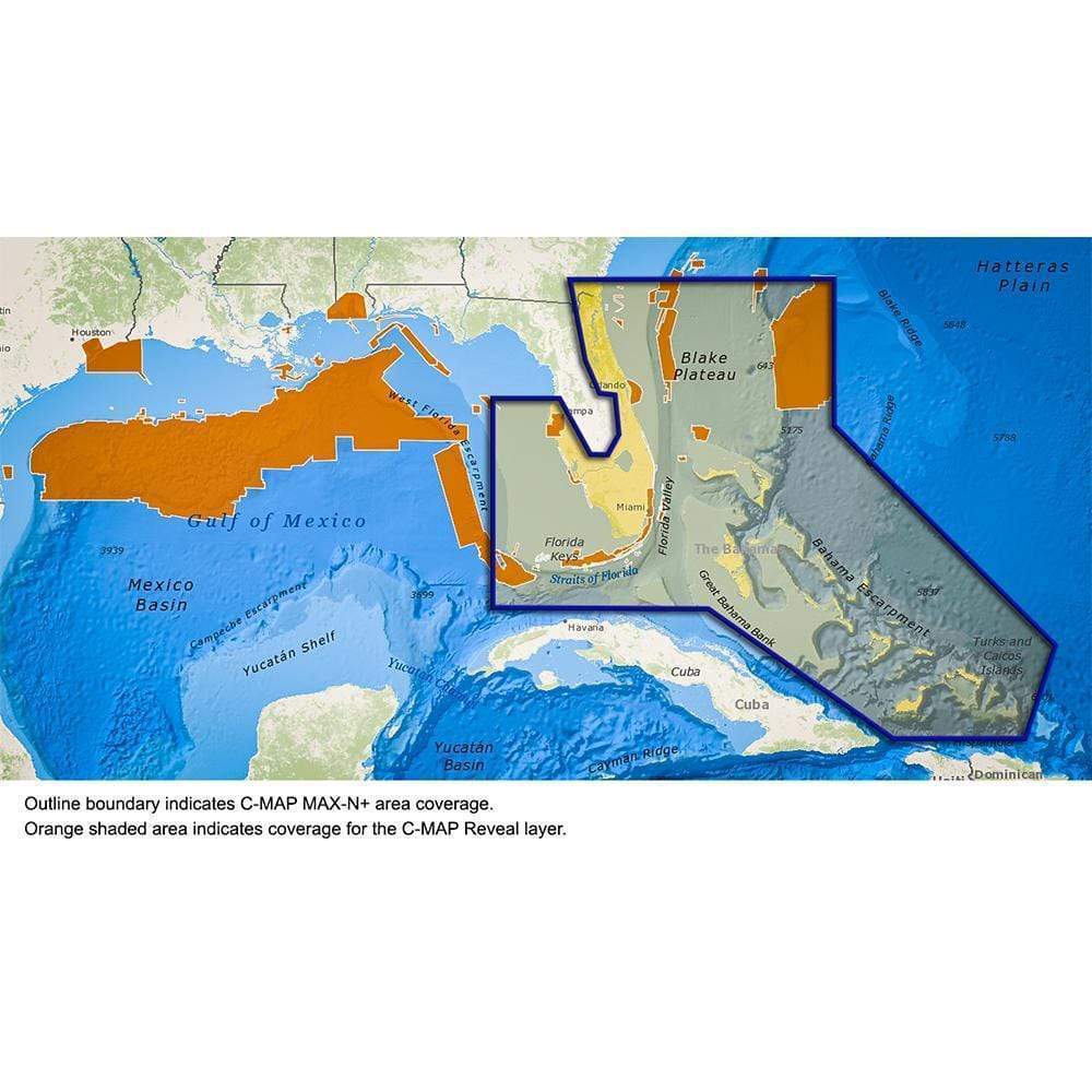 C-MAP Reveal Florida and the Bahamas #M-NA-Y643-MS