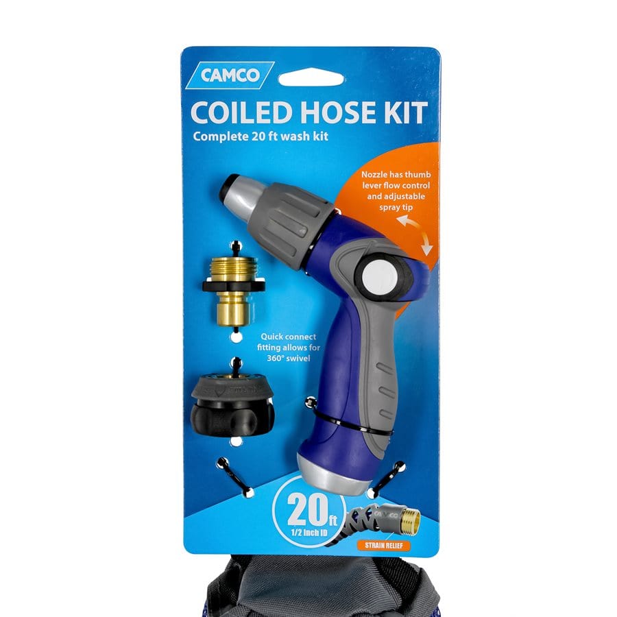 Camco Qualifies for Free Shipping Camco 20' Coil Hose Kit #41980