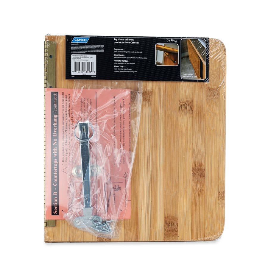 Camco Qualifies for Free Shipping Camco Bamboo Accents RV Countertop Extension 12" x 13-1/2" x 3/4" #43423