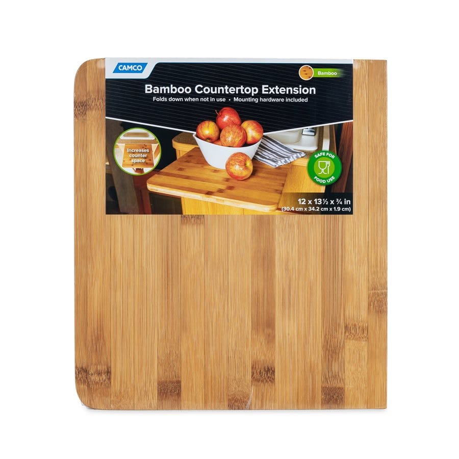 Camco Qualifies for Free Shipping Camco Bamboo Accents RV Countertop Extension 12" x 13-1/2" x 3/4" #43423