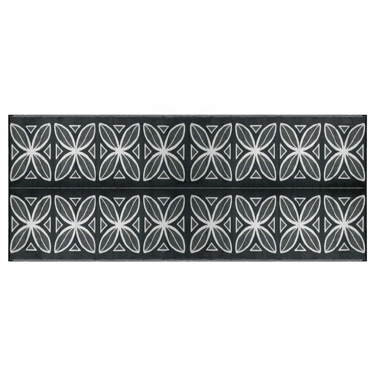 Camco Not Qualified for Free Shipping Camco Botanical Awning Leisure Mat Charcoal 8' x 20' #42833