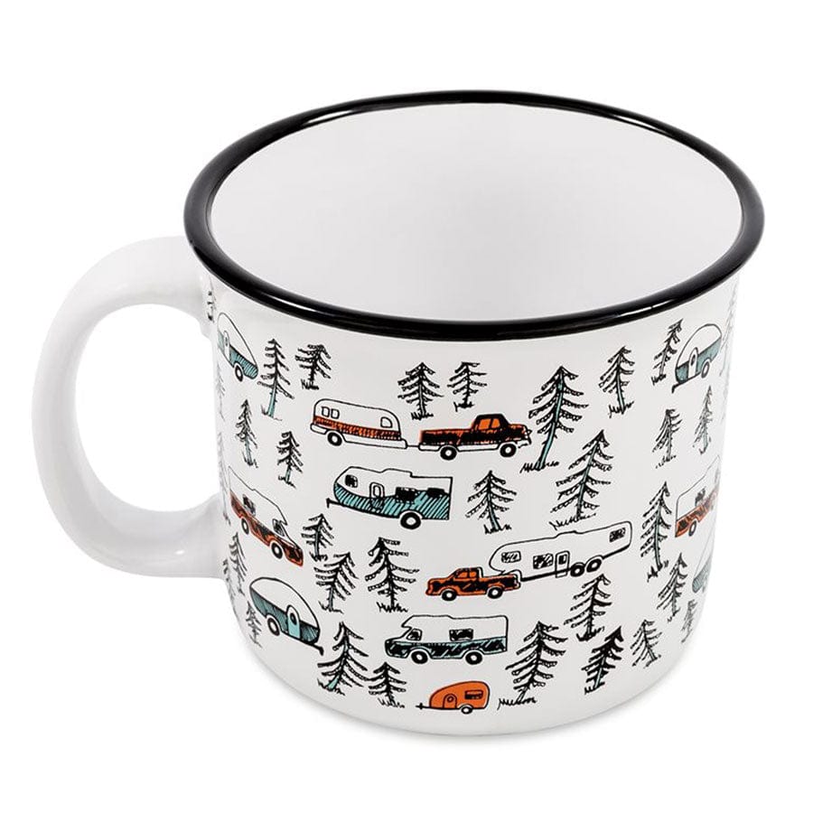Camco Qualifies for Free Shipping Camco Ceramic Mug 14 oz Sketched RV/Tree Design #53383