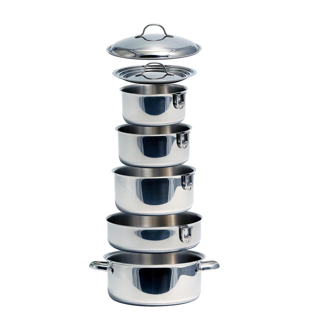 Camco Qualifies for Free Shipping Camco Nestable 10-Piece Stainless Ceramic Cookware Set #43921