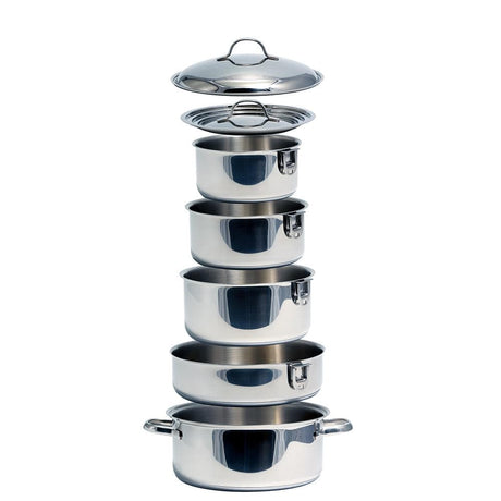 Camco Qualifies for Free Shipping Camco Nestable 10-Piece Stainless Ceramic Cookware Set #43921