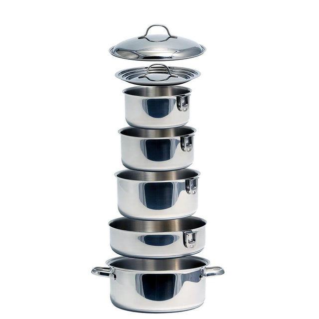 Camco Qualifies for Free Shipping Camco Nestable 10-Piece Stainless Ceramic Cookware Set #43921