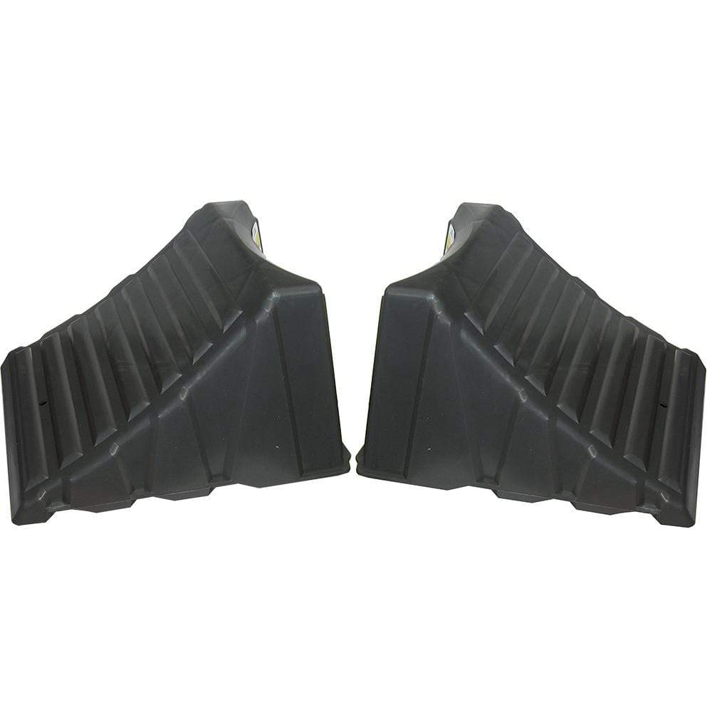 Camco Qualifies for Free Shipping Camco Nesting Wheel Chocks Dark Gray Pair Tires to 26" #44418