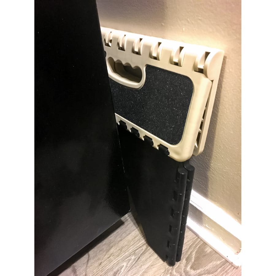 Camco Qualifies for Free Shipping Camco Plastic Folding Step Stool with Non-Skid Black/Khaki #43638