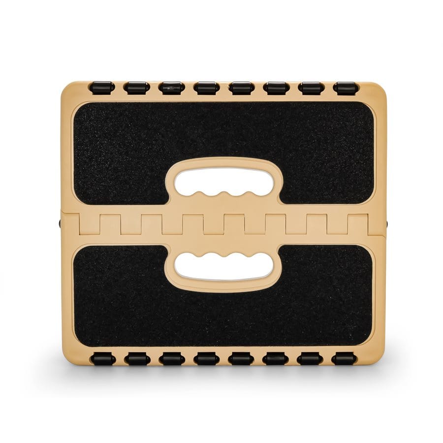 Camco Qualifies for Free Shipping Camco Plastic Folding Step Stool with Non-Skid Black/Khaki #43638