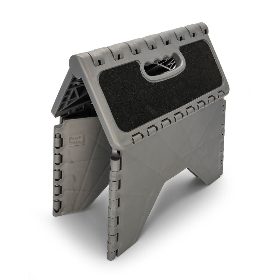 Camco Qualifies for Free Shipping Camco Plastic Folding Step Stool with Non-Skid Silver #43635