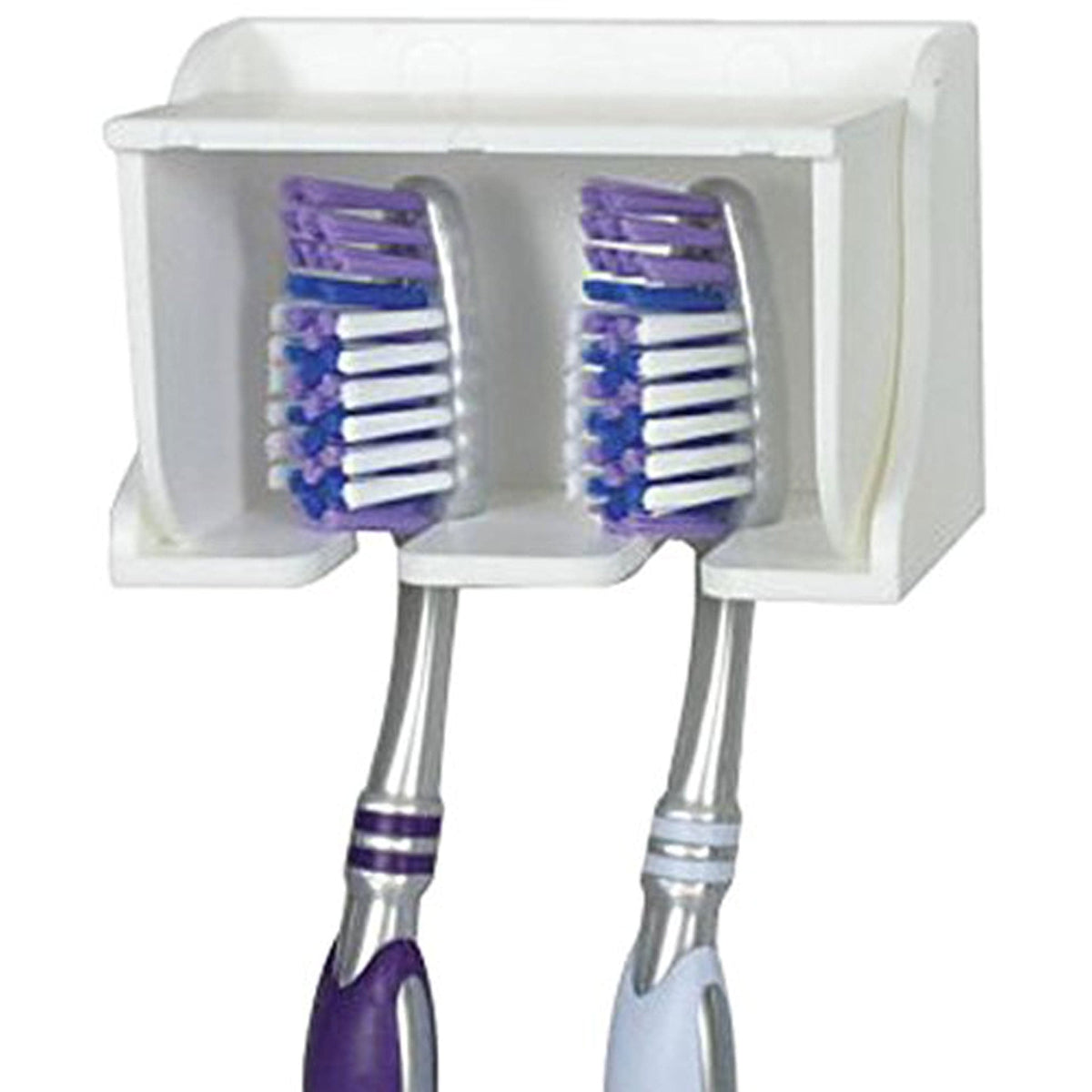 Camco Qualifies for Free Shipping Camco Pop-A-Toothbrush Holds 2 Toothbrushes White #57203