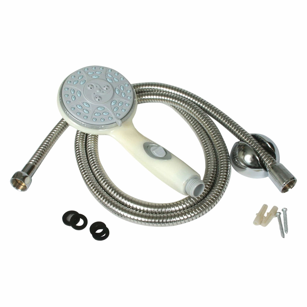 Camco Qualifies for Free Shipping Camco RV/Marine Shower Head & 60" Shower Hose Off-White #43715