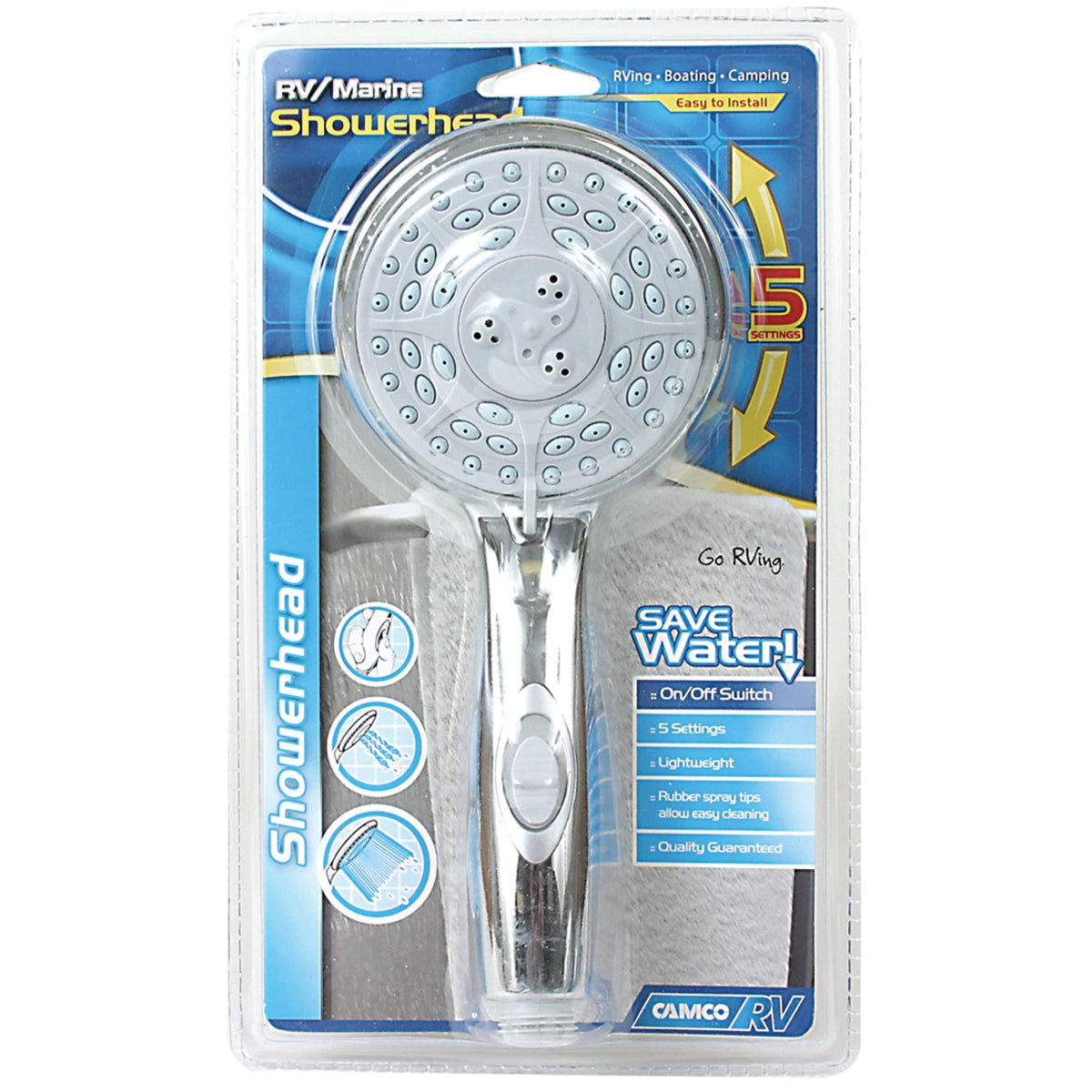 Camco Qualifies for Free Shipping Camco RV/Marine Shower Head Chrome #43710