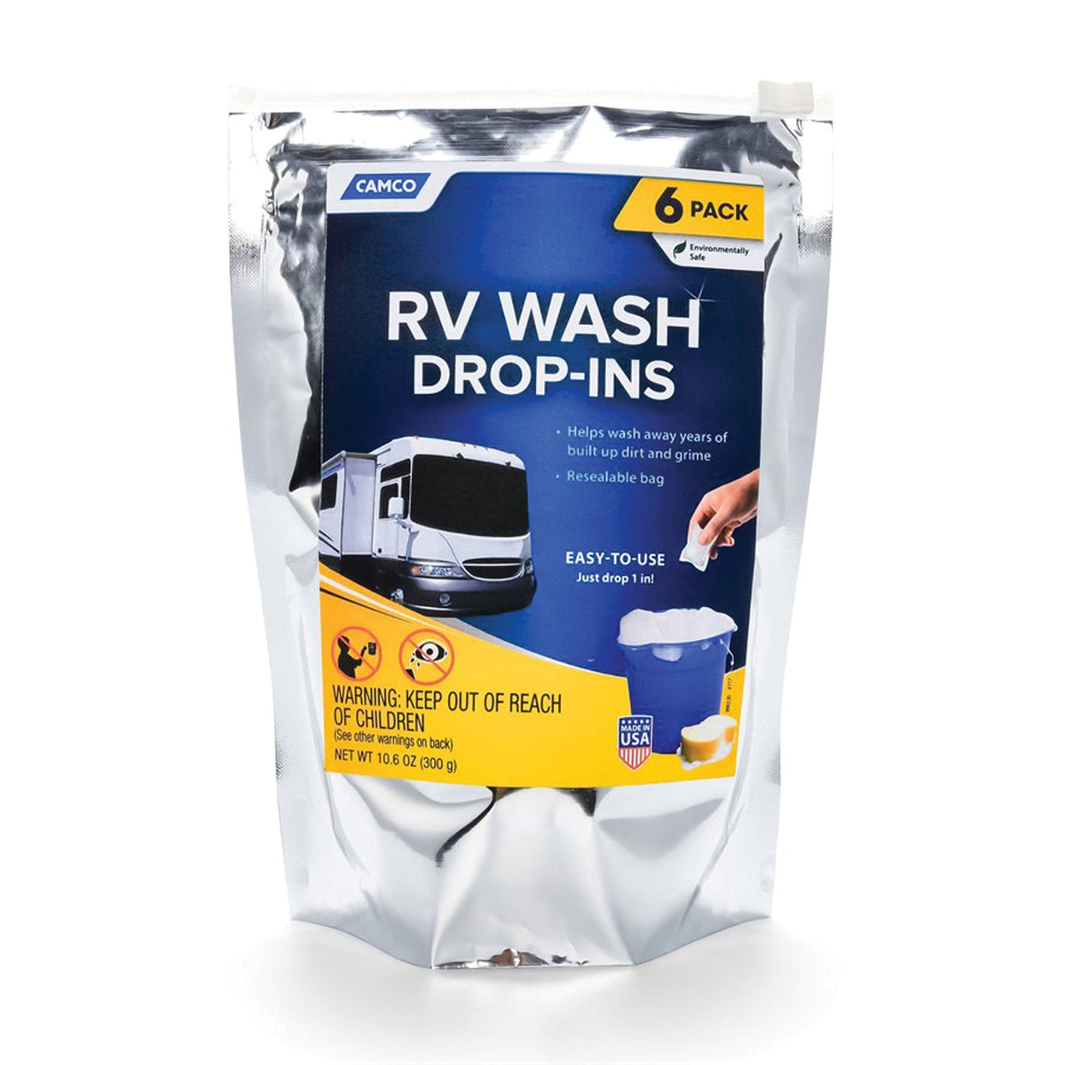 Camco Qualifies for Free Shipping Camco RV Wash Pods 6-pk #41580