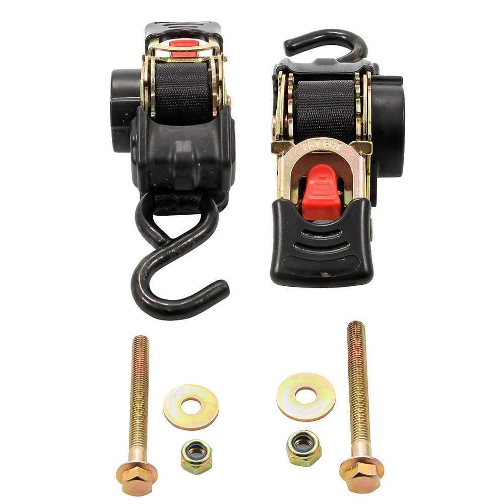 Camco Qualifies for Free Shipping Camco Tie-Down Straps 1" Width 5.5" Retractable Bolt-On #50032