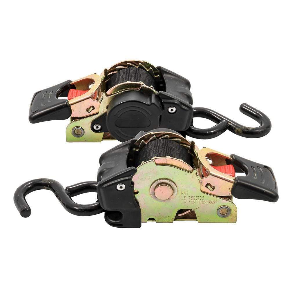 Camco Qualifies for Free Shipping Camco Tie-Down Straps 1" Width 5.5" Retractable Bolt-On #50032