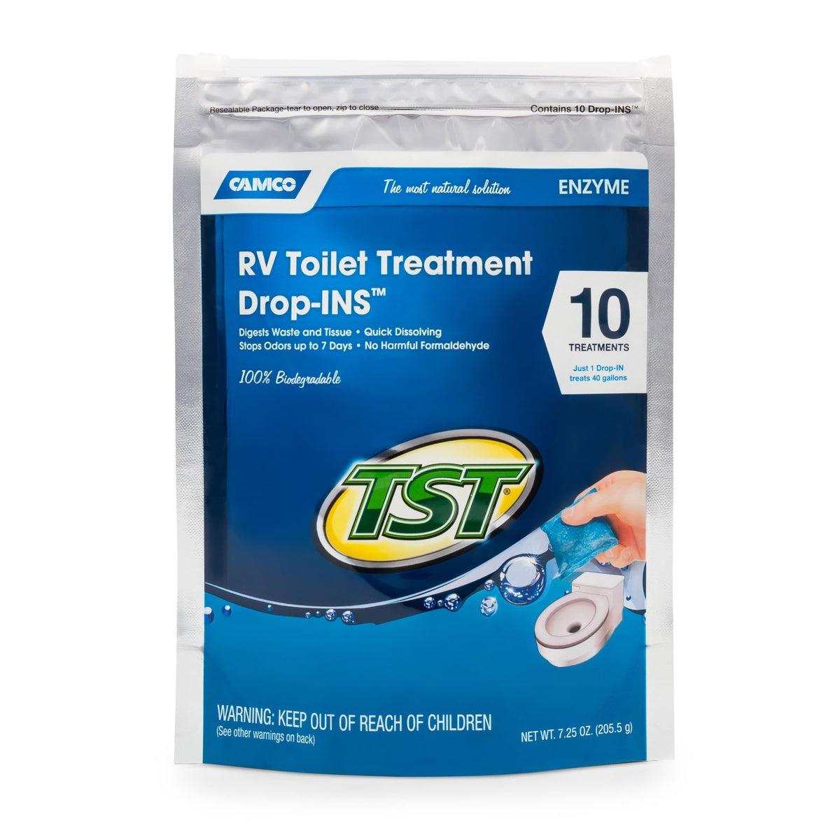 Camco Qualifies for Free Shipping Camco TST Blue Enzyme Drop-Ins 10-pk #41529