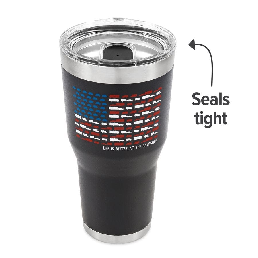 Camco Qualifies for Free Shipping Camco Tumbler Charcoal Patriot 30 oz #53066