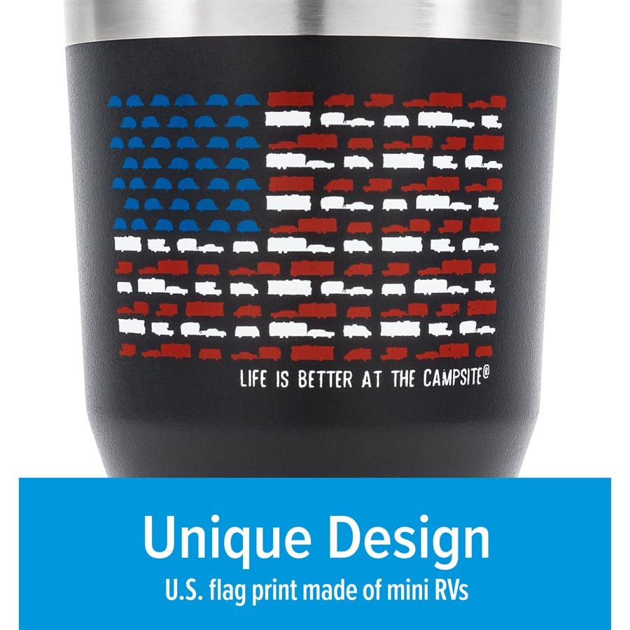 Camco Qualifies for Free Shipping Camco Tumbler Charcoal Patriot 30 oz #53066