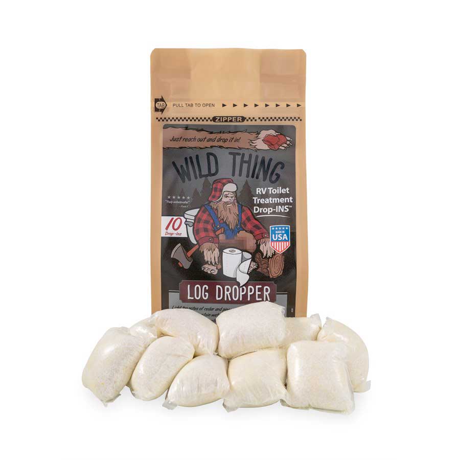 Camco Qualifies for Free Shipping Camco Wild Thing Toilet Treatment Drop-Ins Log Dropper 10-pk #41471