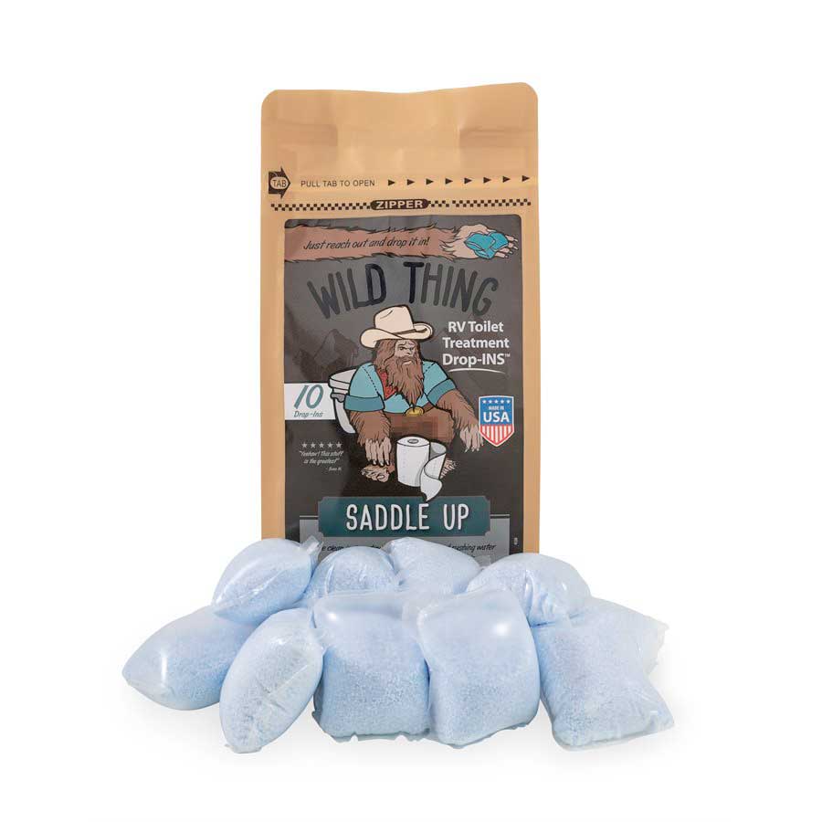 Camco Qualifies for Free Shipping Camco Wild Thing Toilet Treatment Drop-Ins Saddle Up 10-pk #41473