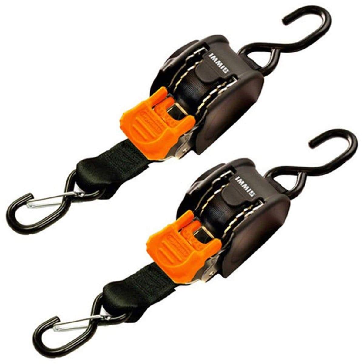 Indiana Mills-Boatbuckle Qualifies for Free Shipping Cargobuckle 1" Retractable Tie-Down Sewn S-Hook Pair #F111640