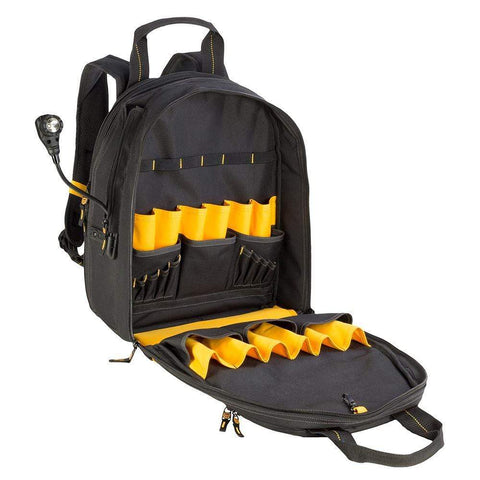CLC Work Gear Qualifies for Free Shipping CLC DEWALT 33-Pocket Lighted USB Charging Tool Backpack #DGCL33
