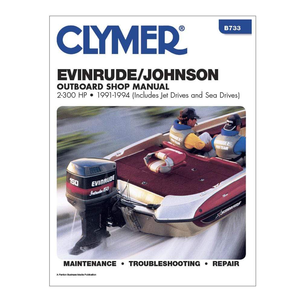 Clymer Evenruide Johnson Manual 2-300 HP 91-94 #B733