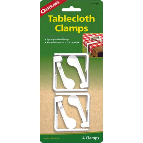 Coghlans Qualifies for Free Shipping Coghlans Deluxe Table Cloth Clamps 4-pk #9211