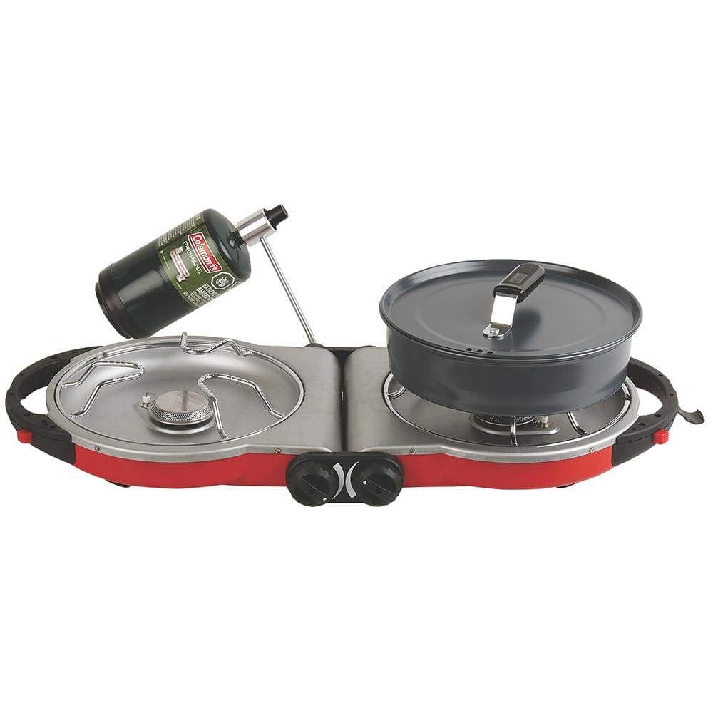 Coleman PerfectFlow InstaStart Fold-n-Go 2-Burner Stove #2000020939