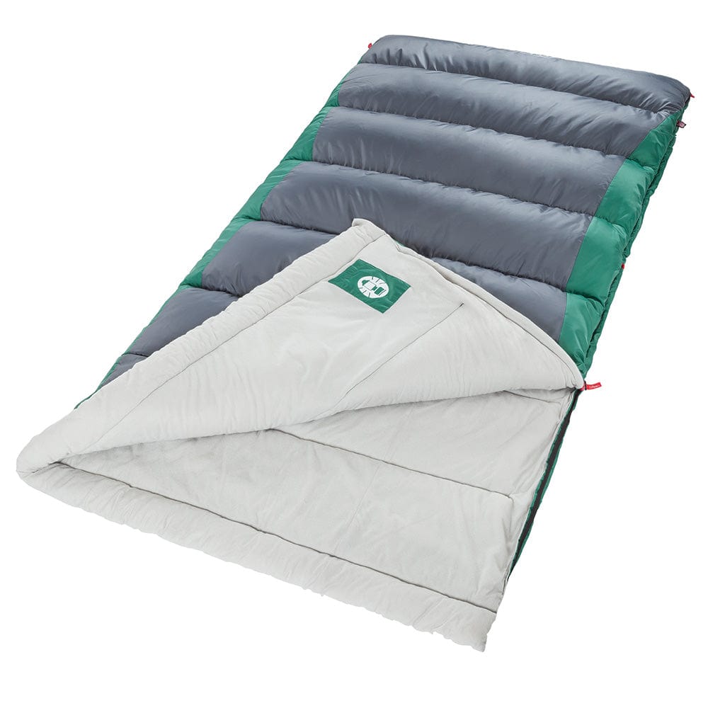 Coleman Qualifies for Free Shipping Coleman Sleeping Bag Autumn Glen 40-Degree Big/Tall Green/Grey #2000029004