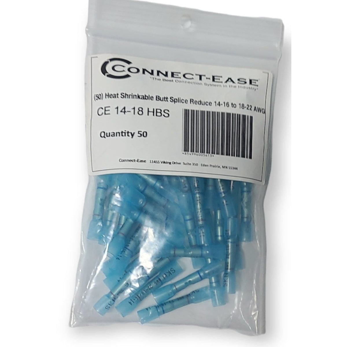Connect-Ease Qualifies for Free Shipping Connect-Ease Heat Shrink Butt Splices 14-16 to 18-22 AWG 50-pk #BCE1416-1822